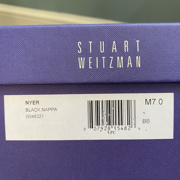 Stuart Weitzman Nyer Black Nappa To The Knee Boots EUC Like New Size 7 - Picture 10 of 10